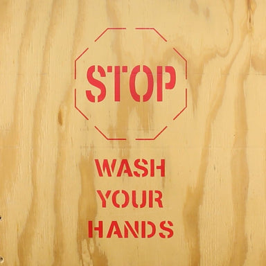 STOP Wash Your Hands | Safety Sign Stencil