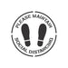 Social Distancing Floor Circle Stencil | Reopen Safely Signs