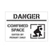 Confined Space Warning | Safety Sign Stencil