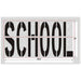 MUTCD Standard SCHOOL Stencil
