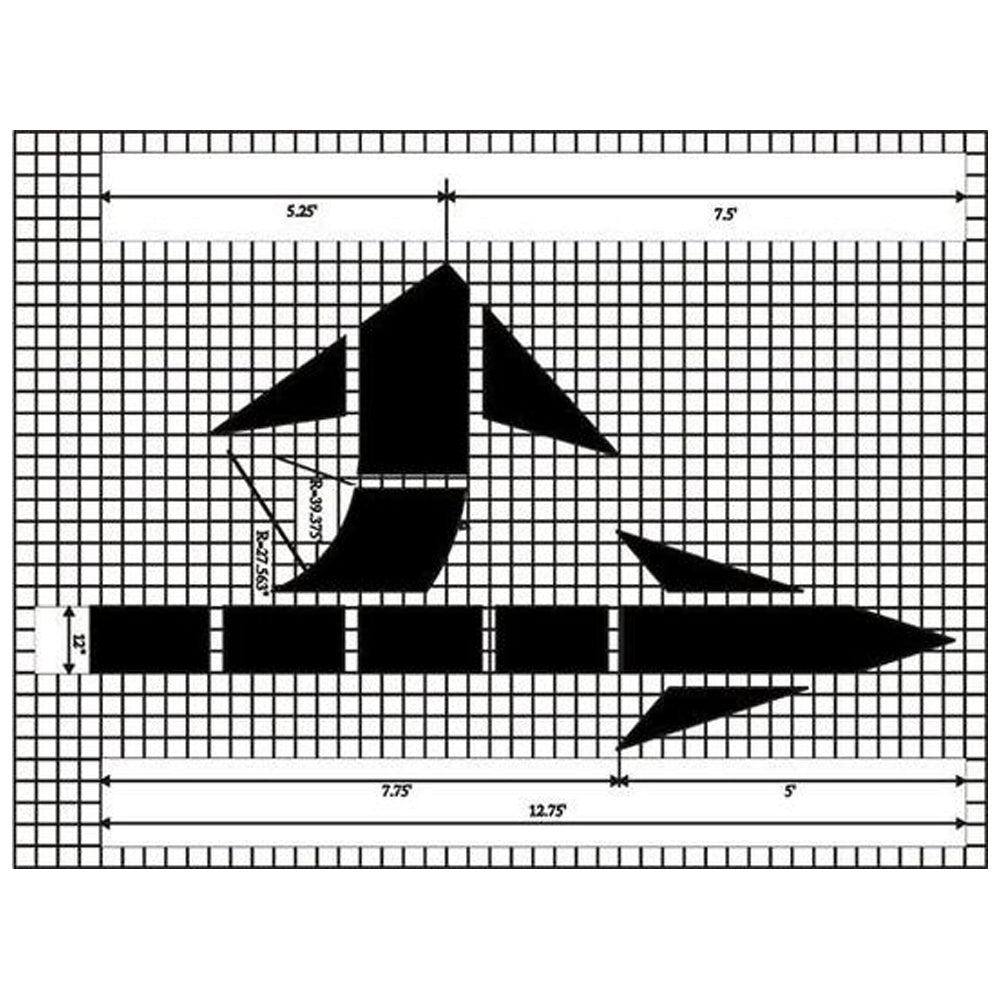 Bidirectional Arrow MUTCD Standard Pavement Stencil