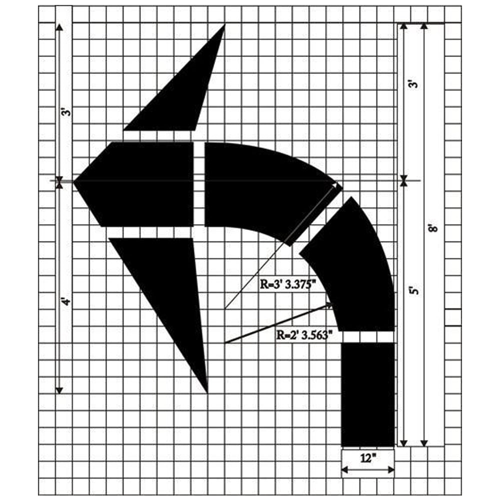 Turn Arrow Pavement Marking Stencils MUTCD Standard