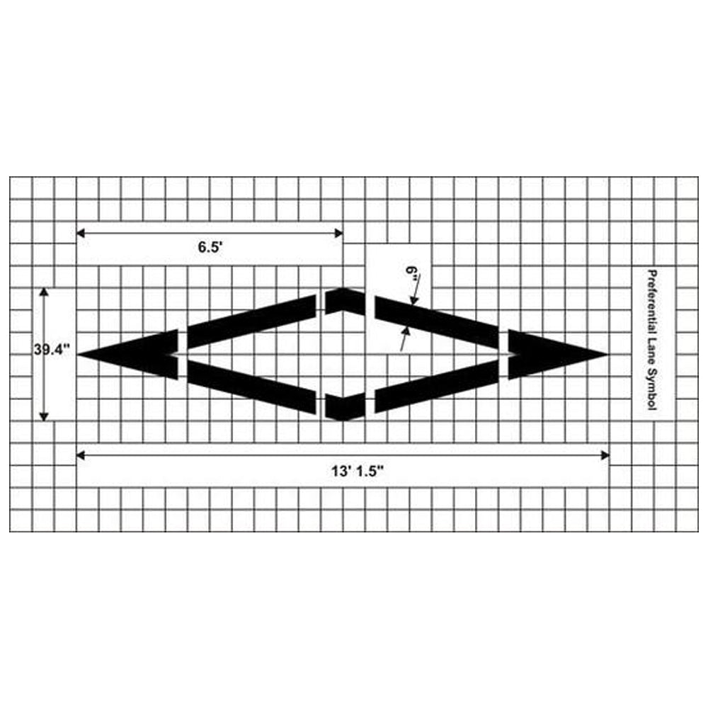 MUTCD standard Preferential Lane Symbol
