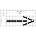 Wrong Way Arrow MUTCD Stencil