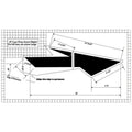18 ft (228 Inch ) Lane Drop Arrow MUTCD Stencil