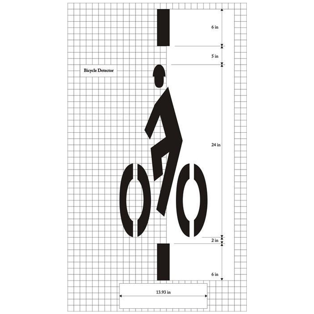 Bicycle Detector - MUTCD Standard Stencils