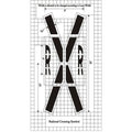 MUTCD Railroad Crossing Stencil: Durable and Easy to Use