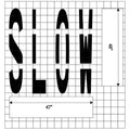 MUTCD standard  Slow Pavement Stencil