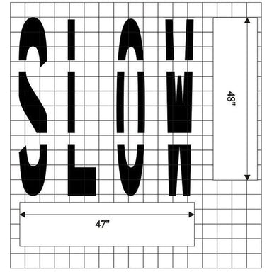 MUTCD standard  Slow Pavement Stencil