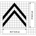 42" Chevron MUTCD Standard Roadway Stencils