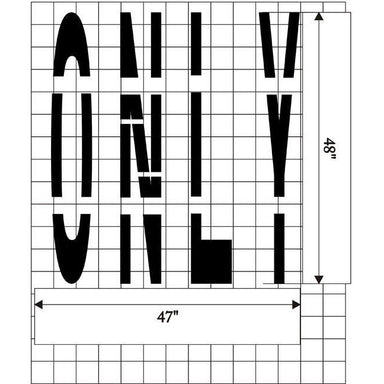 MUTCD standard ONLY  Pavement Stencil