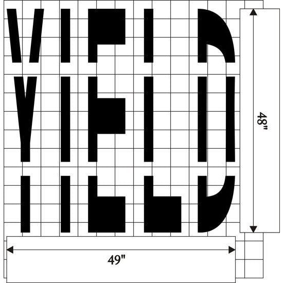 YIELD MUTCD Standard Pavement Stencils | Essential Roadway