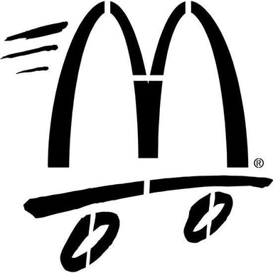 Speedy Arch McDonald's Parking Lot Stencil