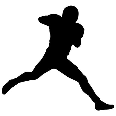 Football Player Silhouette 02 Stencil