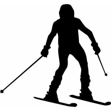 Beginner Skiing Stencil