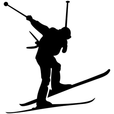 Airborne Skiing Stencil