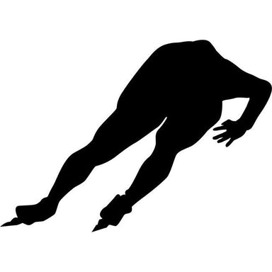 Speed Skate Figure Skating Stencil