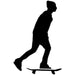 Kick Push Skateboarding Stencil