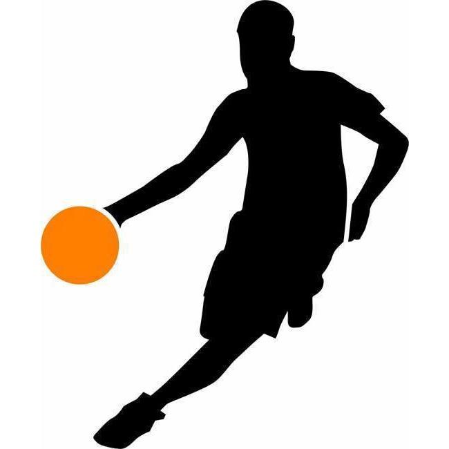 Traveling Basketball Player Wall Stencil