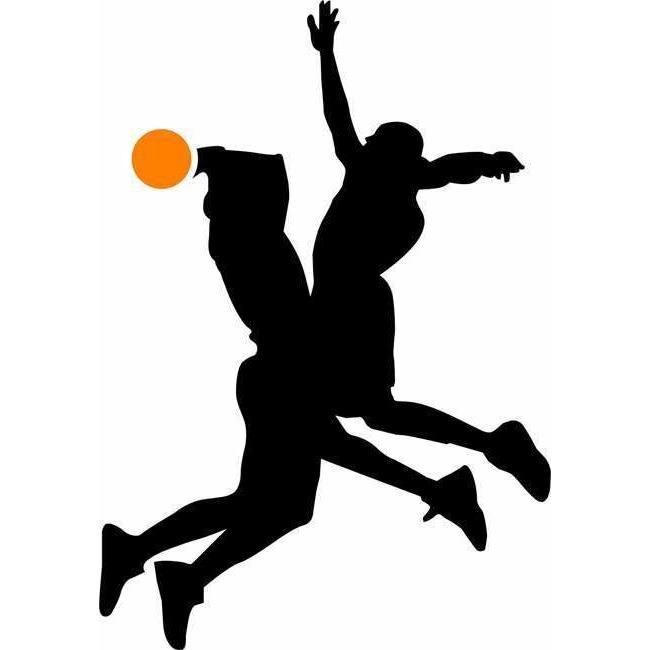 Defense Basketball Player Wall Stencil