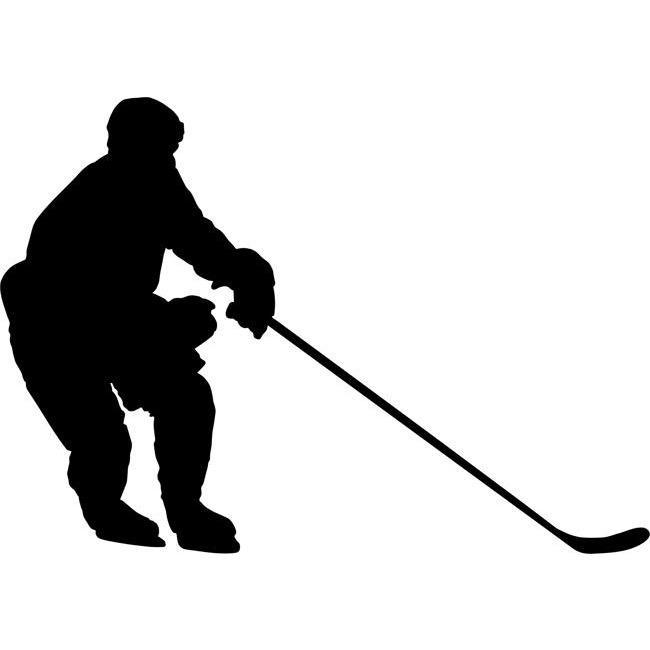 Puck Grab Hockey Stencil