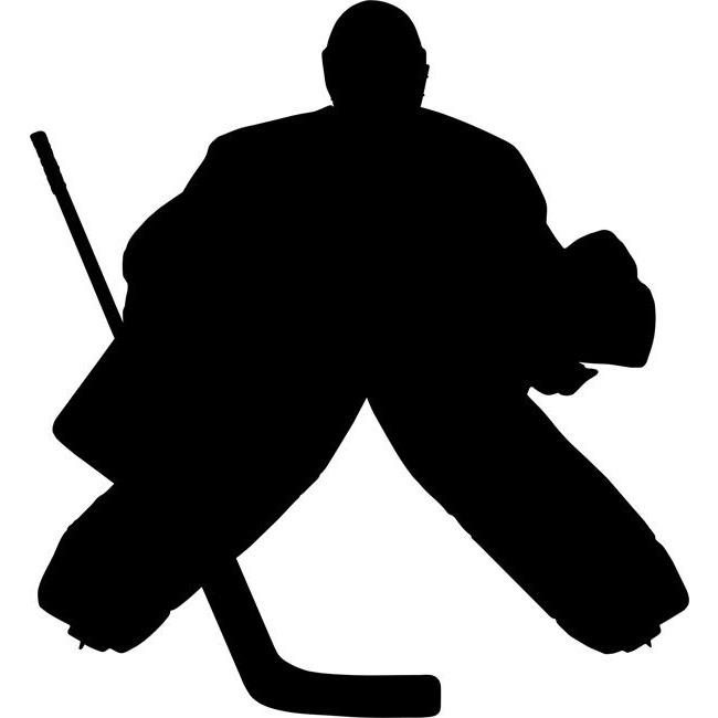 Goalkeeper Hockey Stencil