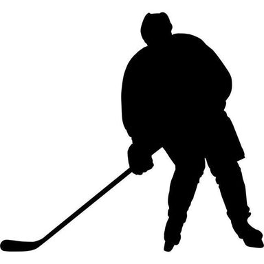 Passing Hockey Stencil