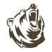 Roaring Bear Mascot Stencil