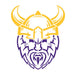 Vikings Head Mascot Athletic Stencil