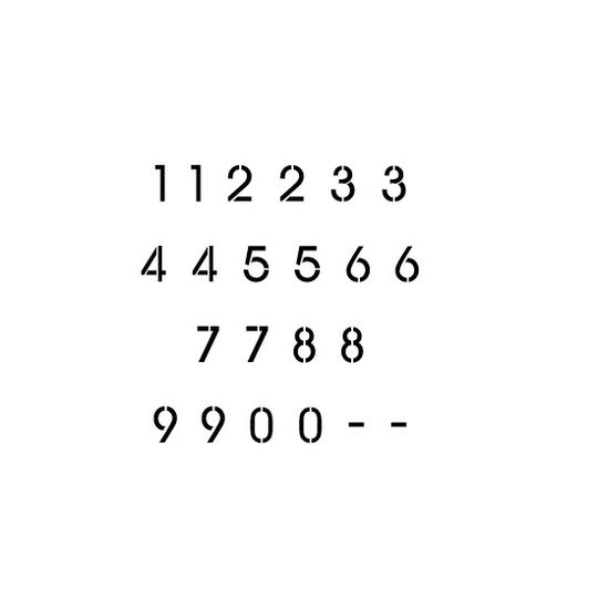 Arrierre Garde Letter and Number Stencil Sets