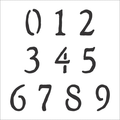 Number stencil set for craft painting fonts