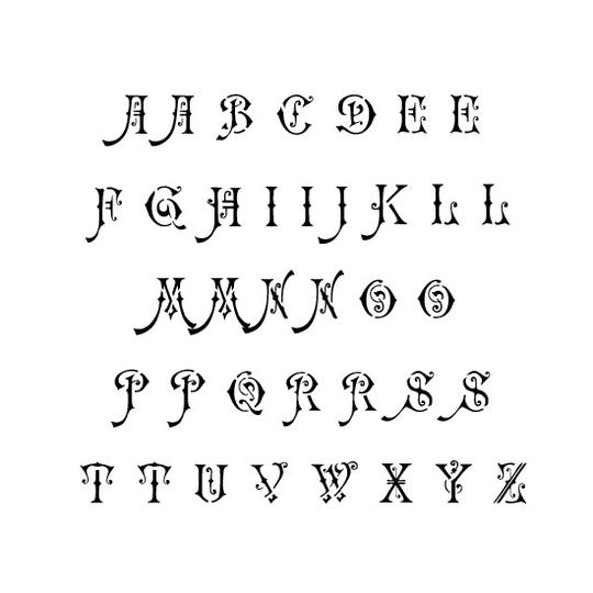 Ornate Letter and Number Stencil Sets