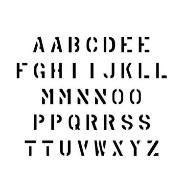 2 Inch Alphabet Letter Stencils, 62 Pcs Reusable Plastic Letter Number 2  inch