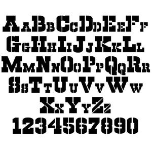 Cowboys Letter and Number Stencil SetsComplete / 6 / 10 mil medium-duty