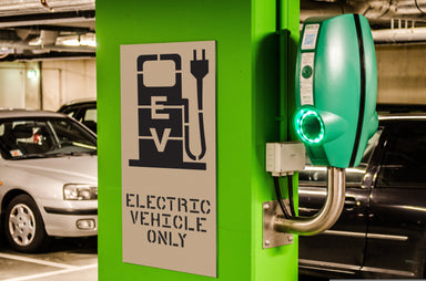 EV Electric Car Parking Stencil Charging