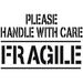 Fragile Handle with Care Freight Marking Stencil