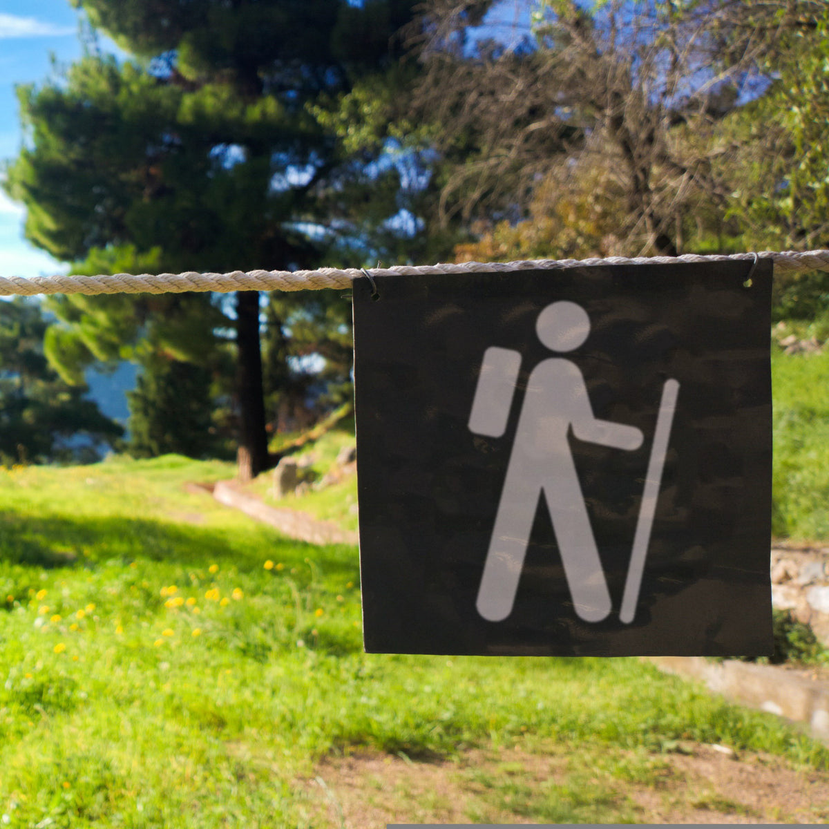 Hiking Trail Sign Stencils for Recreation | Stencil Ease