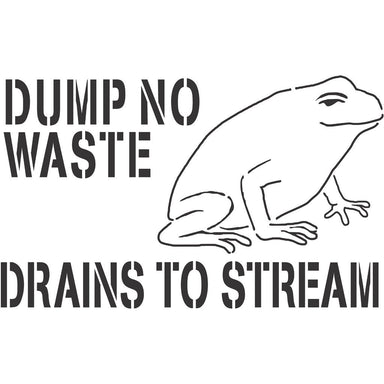 Dump No Waste Storm Drain Stencil