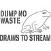 Dump No Waste Storm Drain Stencil