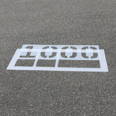 parking lot numbers spot 2 3 4 digit sets painting garage