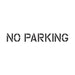 No Parking Stencil