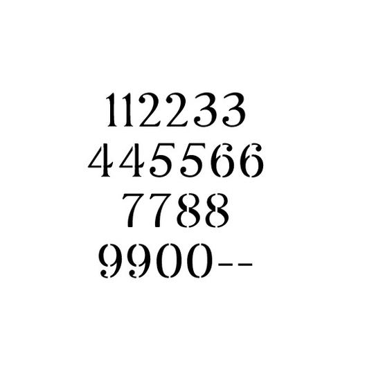 Imperator Letter and Number Stencil Sets