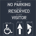Parking Lot Starter Stencil Kit 6 Piece