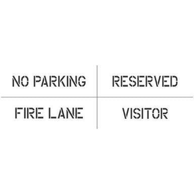4 Piece Parking Spot Stencil Kit