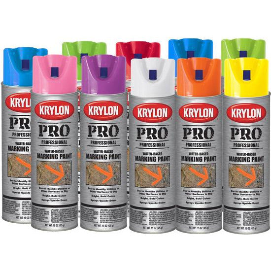 Krylon Pro Marking Spray Paint Flourescent Neon Green / Single