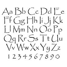 Papyrus Letter and Number Stencil Sets