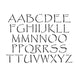 Papyrus Letter and Number Stencil Sets