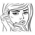Graffiti Pop Art Face 7 by Gray Gardens SPECIAL FACE SHEET NO BAG