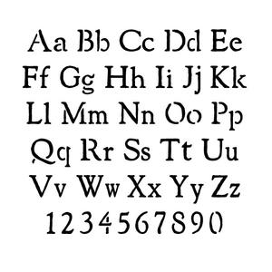 Alphabet Letters and Number Stencils (Individuals) For Sale