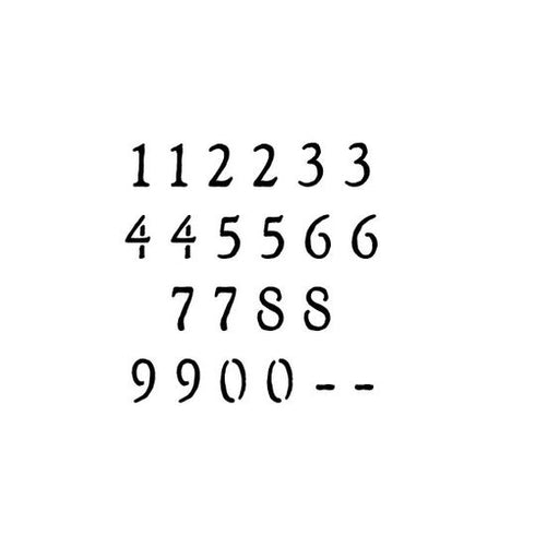 Rustic Letter And Number Stencil Sets Stencil Ease